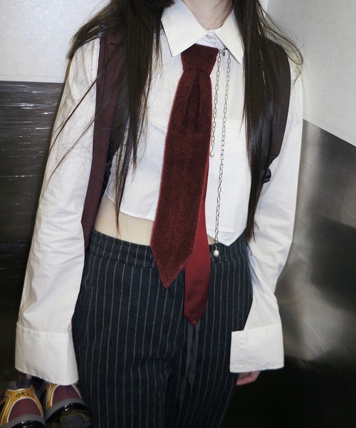 igi（イジ）の「TIE CHOKER/タイ　チョーカー（チョーカー・レディース・マスタード/レッド/ブラック・FREE）」の9枚目の写真