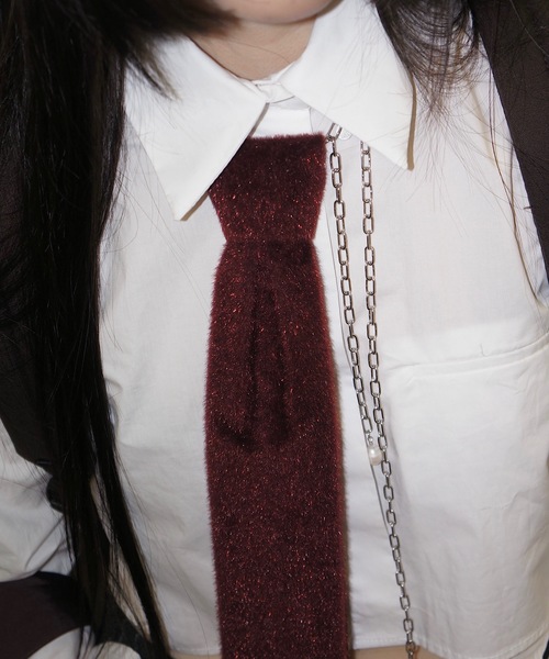 igi（イジ）の「TIE CHOKER/タイ　チョーカー（チョーカー・レディース・マスタード/レッド/ブラック・FREE）」の8枚目の写真