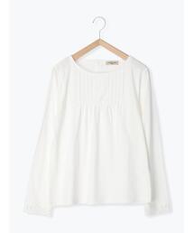 Samansa Mos2 | ラウンドネックレースインナーカットソー(Tシャツ/カットソー)