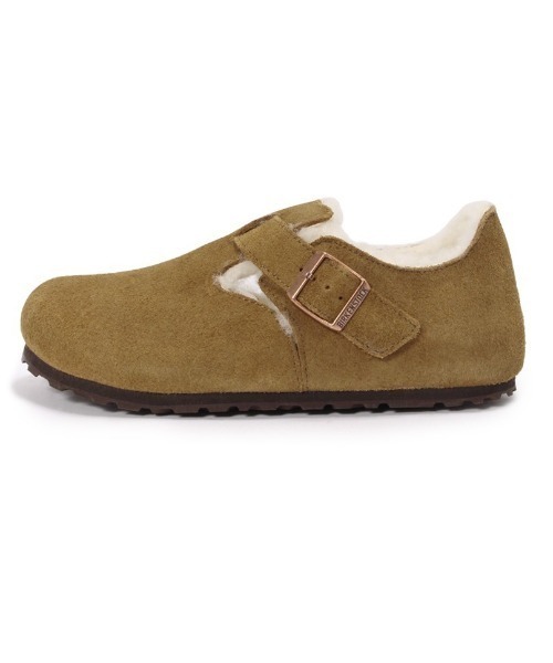 BIRKENSTOCK(ビルケンシュトック)の「ビルケンシュトック 1014963 London Shearling LEVE Tea/ロンドン ボアスエードティー(スリッポン・レディース・モカ・37/36/39/38)」の2枚目の写真
