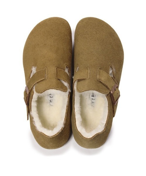 BIRKENSTOCK(ビルケンシュトック)の「ビルケンシュトック 1014963 London Shearling LEVE Tea/ロンドン ボアスエードティー(スリッポン・レディース・モカ・37/36/39/38)」の4枚目の写真