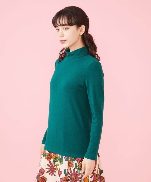 Jocomomola(ホコモモラ)の「30color ハイネックカットソー(Tシャツ/カットソー・レディース・ライトグレー/ライトピンク/ライトブルー/サンドベージュ/クリーム/ピンク系その他/ライトカーキ/カーキ/ブルー/ライトパープル/ブラウン/バイオレット/オレンジ/オレンジ系その他/その他・40)」の6枚目の写真