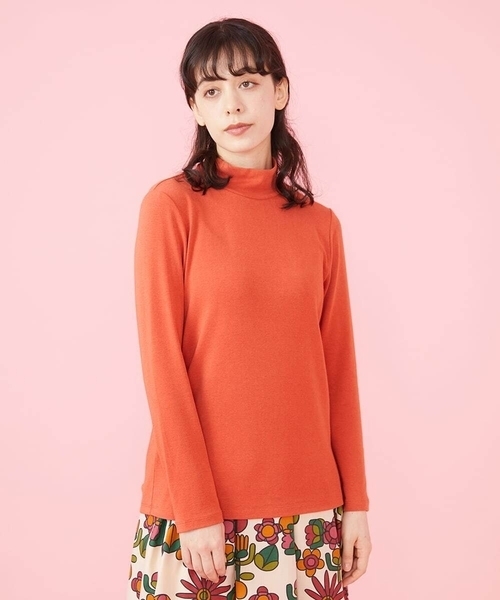 Jocomomola(ホコモモラ)の「30color ハイネックカットソー(Tシャツ/カットソー・レディース・ライトグレー/ライトピンク/ライトブルー/サンドベージュ/クリーム/ピンク系その他/ライトカーキ/カーキ/ブルー/ライトパープル/ブラウン/バイオレット/オレンジ/オレンジ系その他/その他・40)」の13枚目の写真