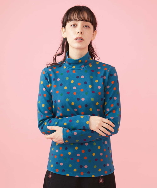 Jocomomola(ホコモモラ)の「30color ハイネックカットソー(Tシャツ/カットソー・レディース・ライトグレー/ライトピンク/ライトブルー/サンドベージュ/クリーム/ピンク系その他/ライトカーキ/カーキ/ブルー/ライトパープル/ブラウン/バイオレット/オレンジ/オレンジ系その他/その他・40)」の8枚目の写真