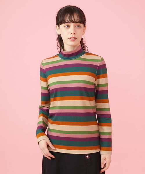 Jocomomola(ホコモモラ)の「30color ハイネックカットソー(Tシャツ/カットソー・レディース・ライトグレー/ライトピンク/ライトブルー/サンドベージュ/クリーム/ピンク系その他/ライトカーキ/カーキ/ブルー/ライトパープル/ブラウン/バイオレット/オレンジ/オレンジ系その他/その他・40)」の15枚目の写真