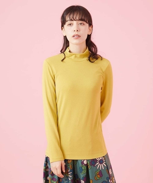 Jocomomola(ホコモモラ)の「30color ハイネックカットソー(Tシャツ/カットソー・レディース・ライトグレー/ライトピンク/ライトブルー/サンドベージュ/クリーム/ピンク系その他/ライトカーキ/カーキ/ブルー/ライトパープル/ブラウン/バイオレット/オレンジ/オレンジ系その他/その他・40)」の4枚目の写真