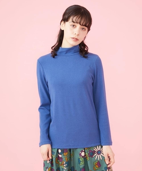Jocomomola(ホコモモラ)の「30color ハイネックカットソー(Tシャツ/カットソー・レディース・ライトグレー/ライトピンク/ライトブルー/サンドベージュ/クリーム/ピンク系その他/ライトカーキ/カーキ/ブルー/ライトパープル/ブラウン/バイオレット/オレンジ/オレンジ系その他/その他・40)」の7枚目の写真