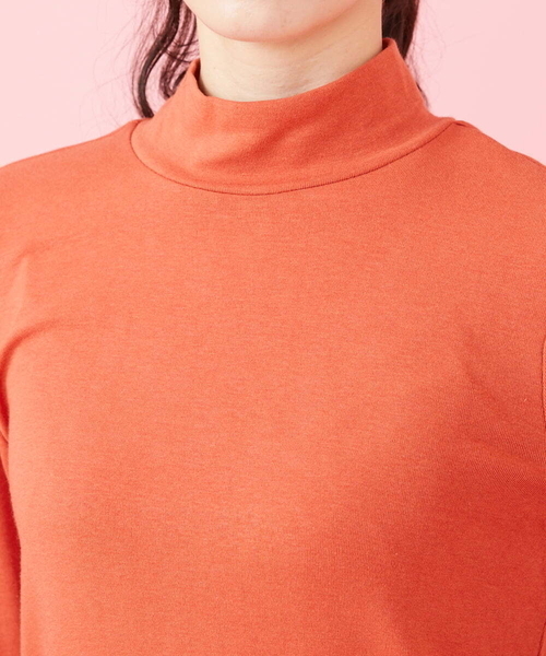 Jocomomola(ホコモモラ)の「30color ハイネックカットソー(Tシャツ/カットソー・レディース・ライトグレー/ライトピンク/ライトブルー/サンドベージュ/クリーム/ピンク系その他/ライトカーキ/カーキ/ブルー/ライトパープル/ブラウン/バイオレット/オレンジ/オレンジ系その他/その他・40)」の18枚目の写真