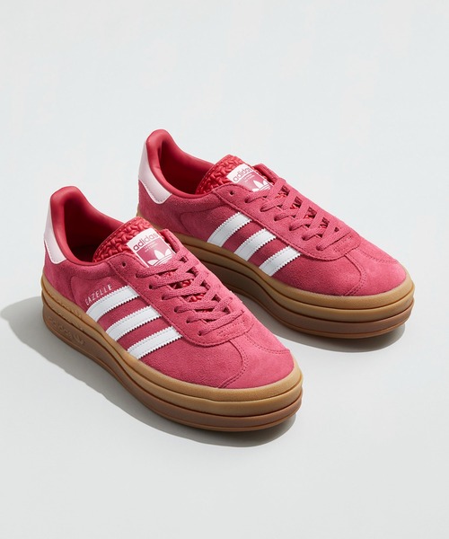 adidas(アディダス)の「ガゼル ボールド / Gazelle Bold / 厚底スニーカー / アディダスオリジナルス adidas Originals(スニーカー・レディース・グリーン/ピンク・23.5cm/22.5cm/23.0cm/24.0cm/24.5cm/25.0cm/25.5cm/26.0cm/26.5cm/27.0cm/27.5cm/28.0cm/22.0cm)」の21枚目の写真