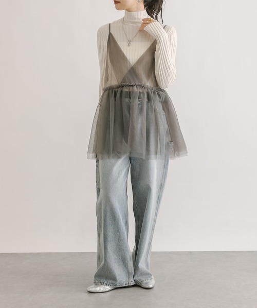 RIVE DROITE（リヴドロワ）の「シルクカシミヤリブニット（ニット/セーター・レディース・オフホワイト/ブラック/グレー・FREE）」の22枚目の写真