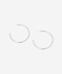 LAKOLE | 細フープノンホールピアス[30mm] / 981888(イヤリング)