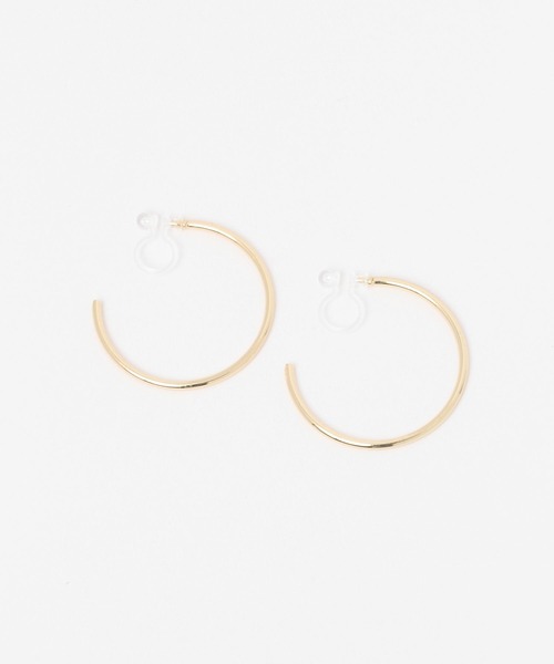 LAKOLE（ラコレ）の「細フープノンホールピアス[30mm] / 981888（イヤリング・レディース・その他2/その他1・FREE）」の2枚目の写真