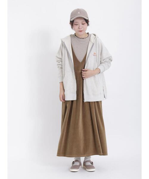 Samansa Mos2（サマンサ モスモス）の「テレコリブ配色メローハイネックカットソー（Tシャツ/カットソー・レディース・グレー/キナリ/ベージュ/ブラック・F）」の11枚目の写真