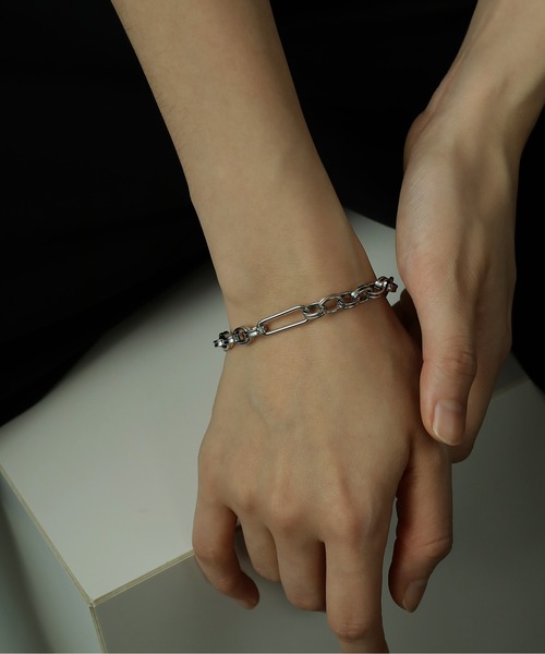 ORLEAN（オルレアン）の「金属アレルギー対応 ボリュームチェーンデザインブレスレット サージカルステンレス（ブレスレット・レディース・シルバー/ゴールド・フリー）」の12枚目の写真