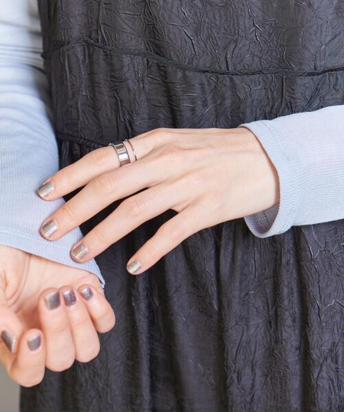 by Preek（バイプリーク）の「＜Mamiko Suzuki×by Preek＞ダブル ラウンド 2セットリング（リング・レディース・シルバー/ゴールド・11/13）」の3枚目の写真