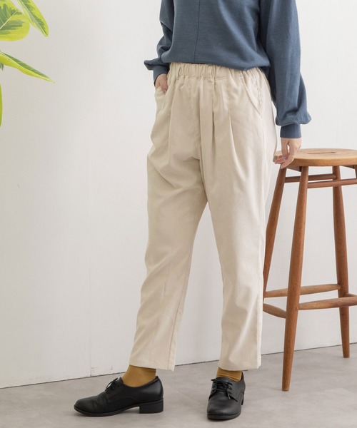 POU DOU DOU(プードゥドゥ)の「シャツコールペグトップパンツ(その他パンツ・レディース・ベージュ/ダークグレー/グレー/アイボリー・3)」の2枚目の写真