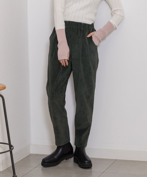 POU DOU DOU(プードゥドゥ)の「シャツコールペグトップパンツ(その他パンツ・レディース・ベージュ/ダークグレー/グレー/アイボリー・3)」の5枚目の写真