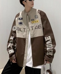 ROOPTOKYO | ▲フェイクレザー レーシング ライダースジャケット(ライダースジャケット)