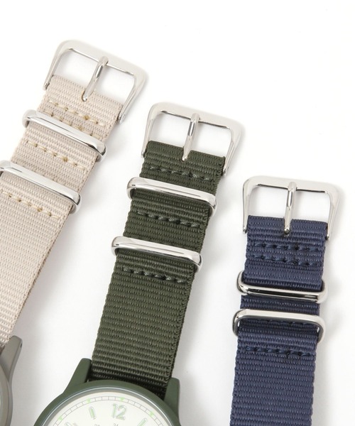 niko and...(ニコアンド)の「ミリタリー風ウォッチ(アナログ腕時計・レディース・ネイビー/ブラック/カーキ/アイボリー/ピンク/ライトブルー/オレンジ/グリーン・0)」の18枚目の写真