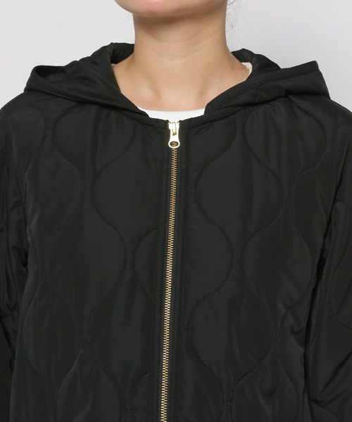 GLOBAL WORK(グローバルワーク)の「ライトウォームキルトロングコート/194278(その他アウター・レディース・カーキ/ブラック・LARGE/MEDIUM)」の22枚目の写真
