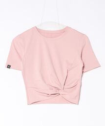 XEXYMIX（ゼクシィミックス）の「【XEXYMIX】接触冷感＆UV ネジリクロップド半袖Tシャツ（Tシャツ/カットソー・レディース）」