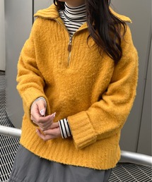 kutir | セーラーカラーハーフジップニット(ニット/セーター)