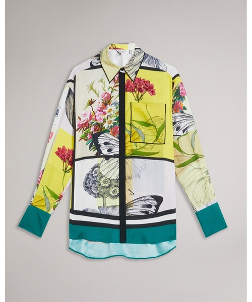 Ted Baker（テッドベーカー）の「DAHRAA  ボタニカル パッチワーク シャツ（シャツ/ブラウス・レディース・ホワイト・1/2/3/0）」の7枚目の写真