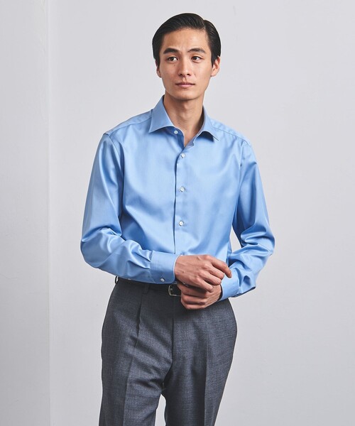 UNITED ARROWS(ユナイテッドアローズ)の「イージーケア AG ツイル セミワイドカラーシャツ -抗菌防臭-(シャツ/ブラウス・メンズ・ライトブルー・37cm/40cm/39cm/42cm/38cm/41cm)」の11枚目の写真
