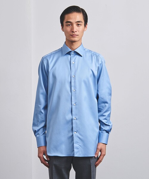 UNITED ARROWS(ユナイテッドアローズ)の「イージーケア AG ツイル セミワイドカラーシャツ -抗菌防臭-(シャツ/ブラウス・メンズ・ライトブルー・37cm/40cm/39cm/42cm/38cm/41cm)」の4枚目の写真