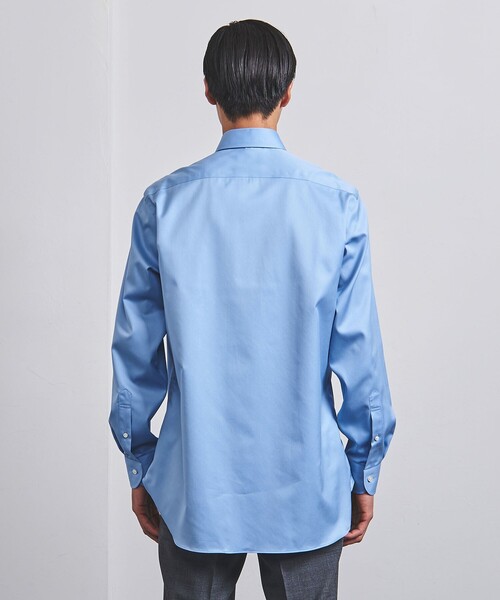 UNITED ARROWS(ユナイテッドアローズ)の「イージーケア AG ツイル セミワイドカラーシャツ -抗菌防臭-(シャツ/ブラウス・メンズ・ライトブルー・37cm/40cm/39cm/42cm/38cm/41cm)」の6枚目の写真