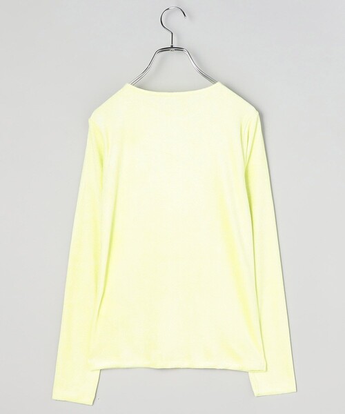 BASERANGE（ベースレンジ）の「Baserange/ベースレンジ OMO LONG SLEEVE / TOOL-VE-SP24 / ベロアカットソー（Tシャツ/カットソー・レディース・レモンイエロー・SMALL）」の3枚目の写真