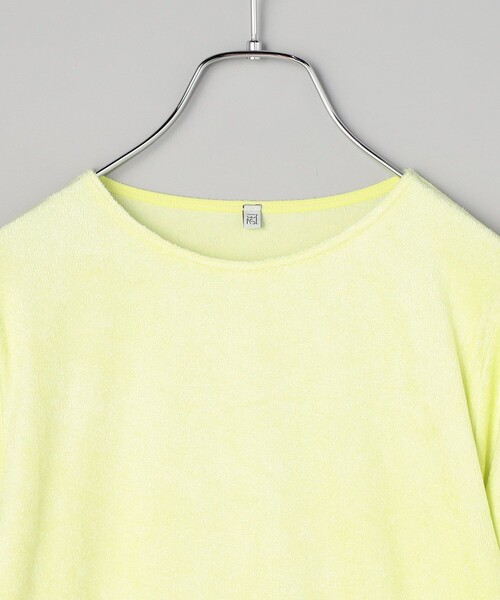 BASERANGE（ベースレンジ）の「Baserange/ベースレンジ OMO LONG SLEEVE / TOOL-VE-SP24 / ベロアカットソー（Tシャツ/カットソー・レディース・レモンイエロー・SMALL）」の4枚目の写真