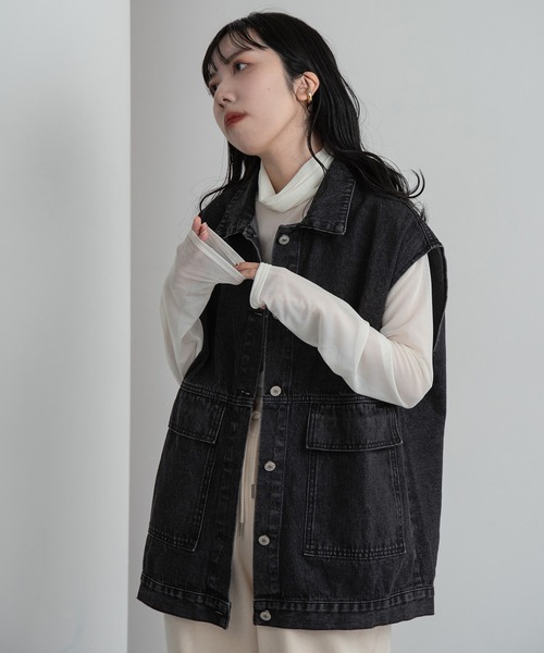 lawgy(ラウジー)の「sheer high neck tops / シアーハイネックトップス(Tシャツ/カットソー・レディース・ピンク/ブラック/アイボリー・FREE)」の12枚目の写真