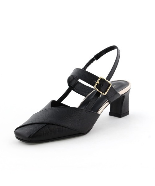 HIMIKO（ヒミコ）の「【Made in Japan】【撥水】スクエアトゥバックストラップパンプス/641207（パンプス・レディース・ブラック/ピンク/ベージュ・22.0cm/22.5cm/23.0cm/23.5cm/24.0cm/24.5cm/25.0cm）」の6枚目の写真