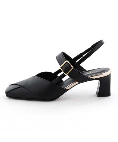 HIMIKO（ヒミコ）の「【Made in Japan】【撥水】スクエアトゥバックストラップパンプス/641207（パンプス・レディース・ブラック/ピンク/ベージュ・22.0cm/22.5cm/23.0cm/23.5cm/24.0cm/24.5cm/25.0cm）」の7枚目の写真