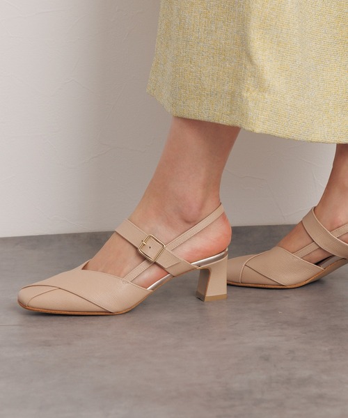 HIMIKO（ヒミコ）の「【Made in Japan】【撥水】スクエアトゥバックストラップパンプス/641207（パンプス・レディース・ブラック/ピンク/ベージュ・22.0cm/22.5cm/23.0cm/23.5cm/24.0cm/24.5cm/25.0cm）」の15枚目の写真