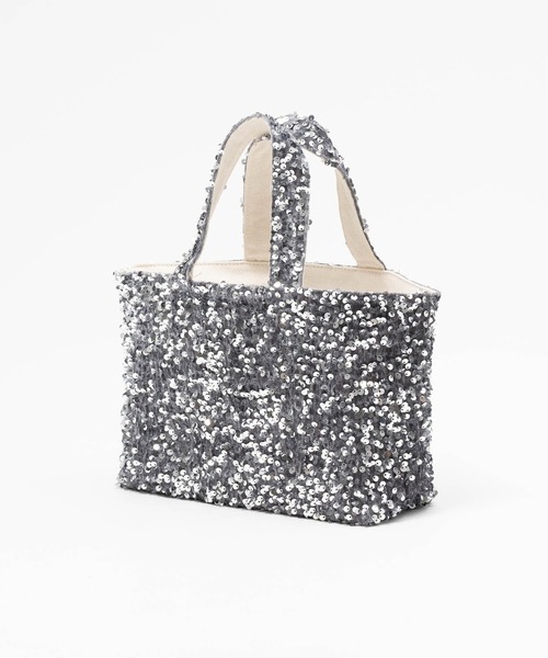 ZAKKA-BOX（ザッカボックス）の「きらきらトートバッグ（トートバッグ・レディース・ブラック/シルバー/シルバー系その他・FREE）」の15枚目の写真