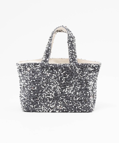 ZAKKA-BOX（ザッカボックス）の「きらきらトートバッグ（トートバッグ・レディース・ブラック/シルバー/シルバー系その他・FREE）」の14枚目の写真