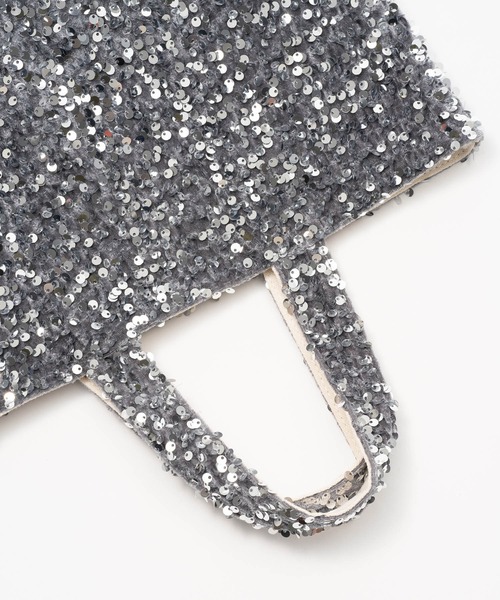 ZAKKA-BOX（ザッカボックス）の「きらきらトートバッグ（トートバッグ・レディース・ブラック/シルバー/シルバー系その他・FREE）」の21枚目の写真