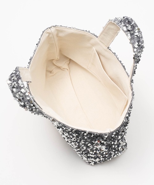 ZAKKA-BOX（ザッカボックス）の「きらきらトートバッグ（トートバッグ・レディース・ブラック/シルバー/シルバー系その他・FREE）」の22枚目の写真