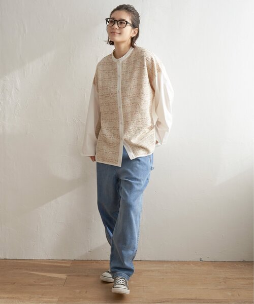 LBC（エルビーシー）の「異素材切り替えシャツ（シャツ/ブラウス・レディース・ベージュ/グレー/グリーン・M）」の22枚目の写真