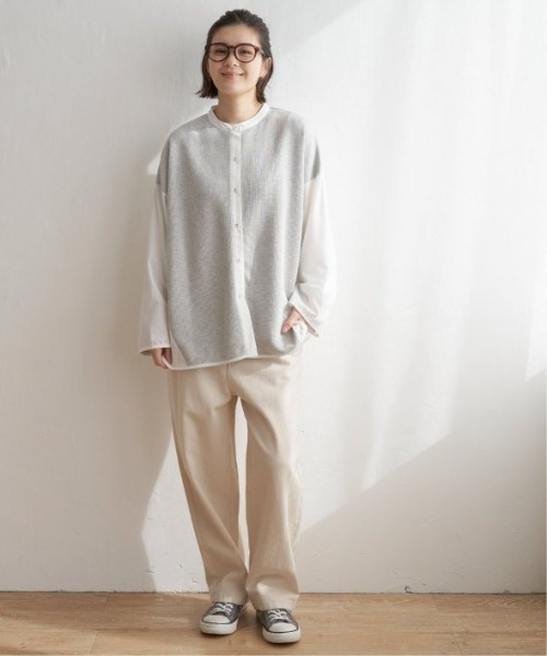 LBC（エルビーシー）の「異素材切り替えシャツ（シャツ/ブラウス・レディース・ベージュ/グレー/グリーン・M）」の11枚目の写真