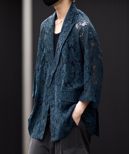 Tulle sleeve tailored jacket – ecmile.