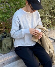 fredy emue | ミニ裏毛クロップドプルオーバー(スウェット)