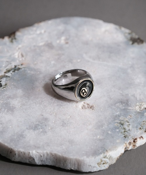 RAGEBLUE(レイジブルー)の「フラワー/コインモチーフデザインリング(リング・メンズ・ホワイト/その他1/シルバー系その他3・FREE)」の3枚目の写真