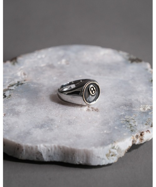 RAGEBLUE(レイジブルー)の「フラワー/コインモチーフデザインリング(リング・メンズ・ホワイト/その他1/シルバー系その他3・FREE)」の5枚目の写真