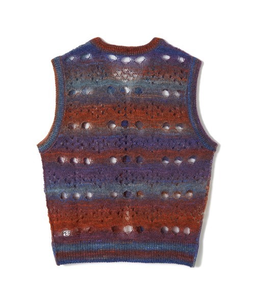 Holey Pattern Mohair Sleeve-less Top（ベスト）｜PERVERZE 