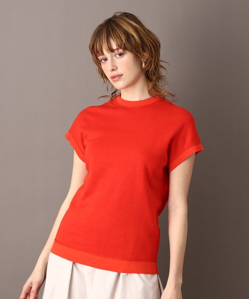 DRESSTERIOR(ドレステリア)の「◆リネン裏毛フレンチプル(Tシャツ/カットソー・レディース・ナチュラル/イエロー系その他/レッド系1/スミクロ・34/36/38)」の4枚目の写真
