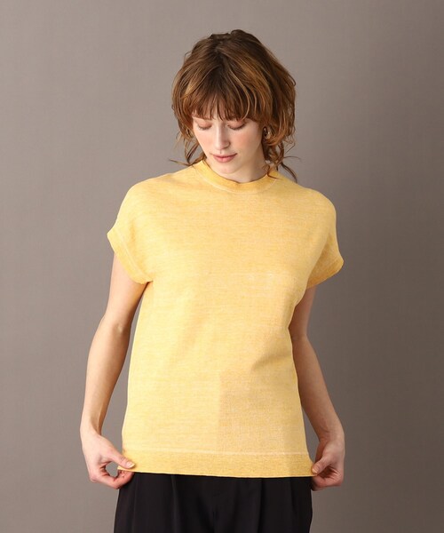 DRESSTERIOR(ドレステリア)の「◆リネン裏毛フレンチプル(Tシャツ/カットソー・レディース・ナチュラル/イエロー系その他/レッド系1/スミクロ・34/36/38)」の9枚目の写真
