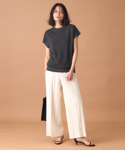 DRESSTERIOR(ドレステリア)の「◆リネン裏毛フレンチプル(Tシャツ/カットソー・レディース・ナチュラル/イエロー系その他/レッド系1/スミクロ・34/36/38)」の15枚目の写真